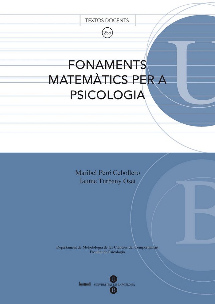 Fonaments matem�tics per a psicologia
