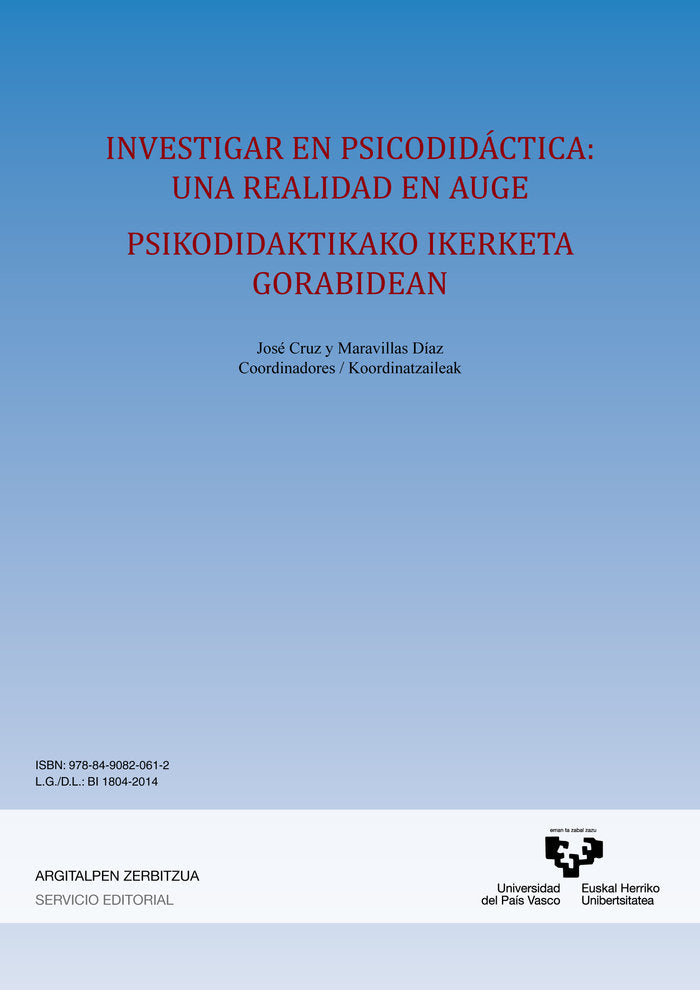 INVESTIGAR EN PSICODIDACTICA UNA REALIDAD EN AUGE - PSIKODI
