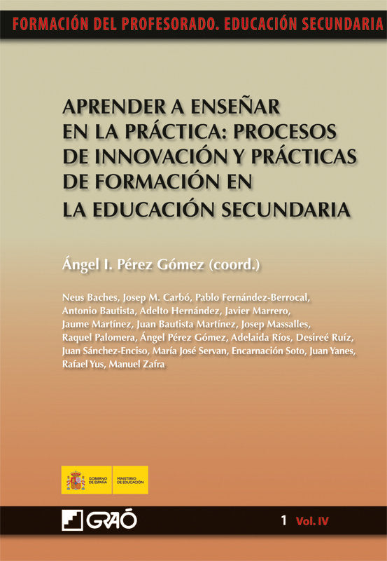 Aprender a ense�ar en la pr�ctica: procesos de innovaci�n y pr�cticas de formaci�n en la educaci�n s