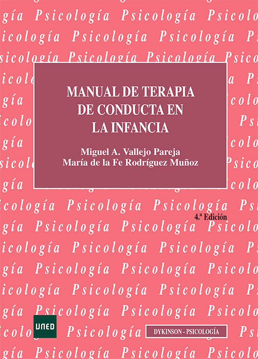 Manual de terapia de conducta en la infancia