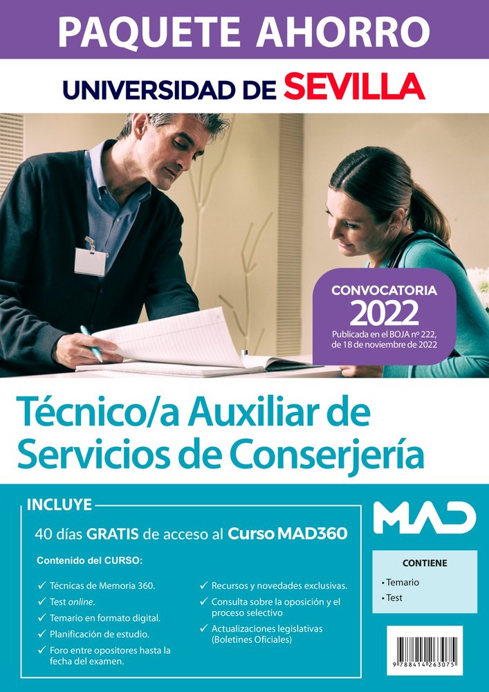 PAQUETE AHORRO TECNICO AUXILIAR SERVICIO CONSEJ.UNIV.SEVILL