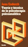 Teor�a y t�cnica de la psicoterapia psicoanal�tica