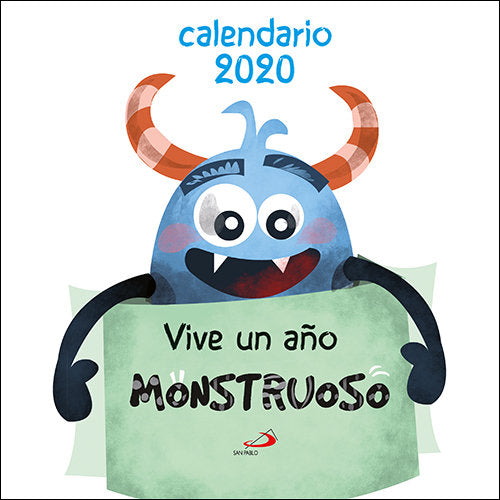 Calendario de pared Vive un a�o monstruoso 2020