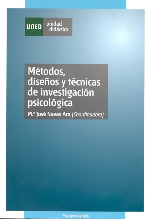 M�todos, dise�os y t�cnicas de investigaci�n psicol�gica