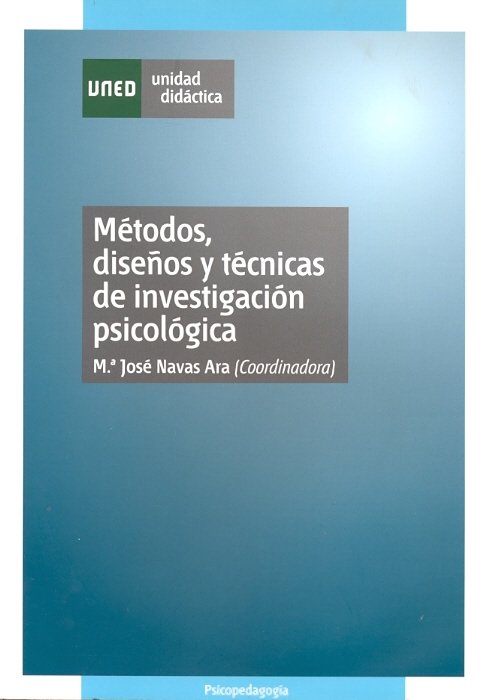 M�todos, dise�os y t�cnicas de investigaci�n psicol�gica