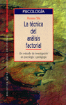 La t�cnica del an�lisis factorial
