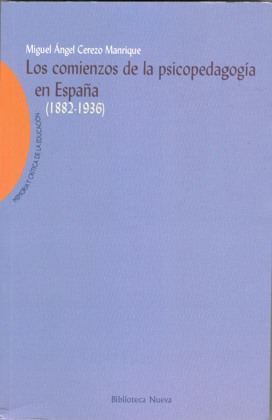 Los comienzos de la psicopedagog�a en Espa�a