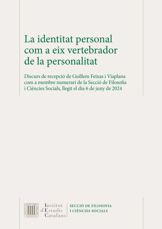 LA IDENTITAT PERSONAL COM A EIX VERTEBRADOR DE LA PERSONALITAT